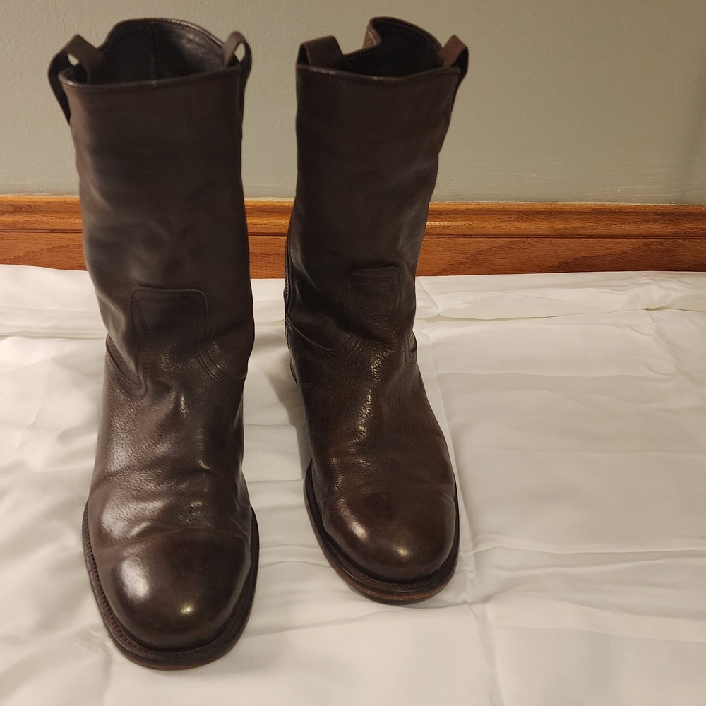 Vero Cuoio Brown Leather Mid-Calf Boots